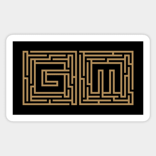 GM Game Master Trypography Gamemaster Roleplaying Addict - Tabletop RPG Vault Sticker